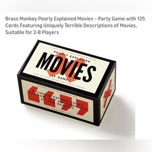 NWT, POORLY EXPLAINED MOVIES Card Game